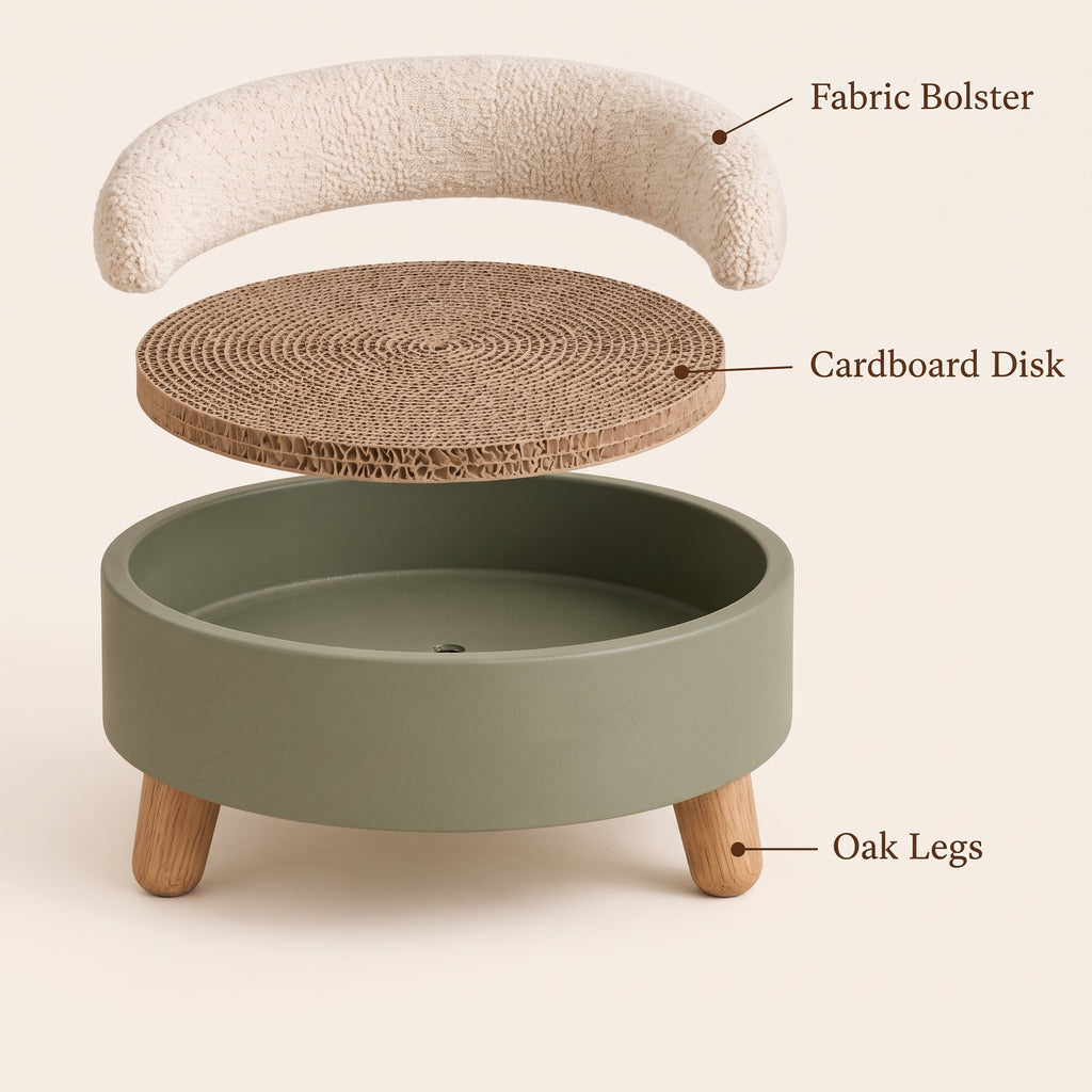 Tevqari™ Orbit Cat Scratch Pod