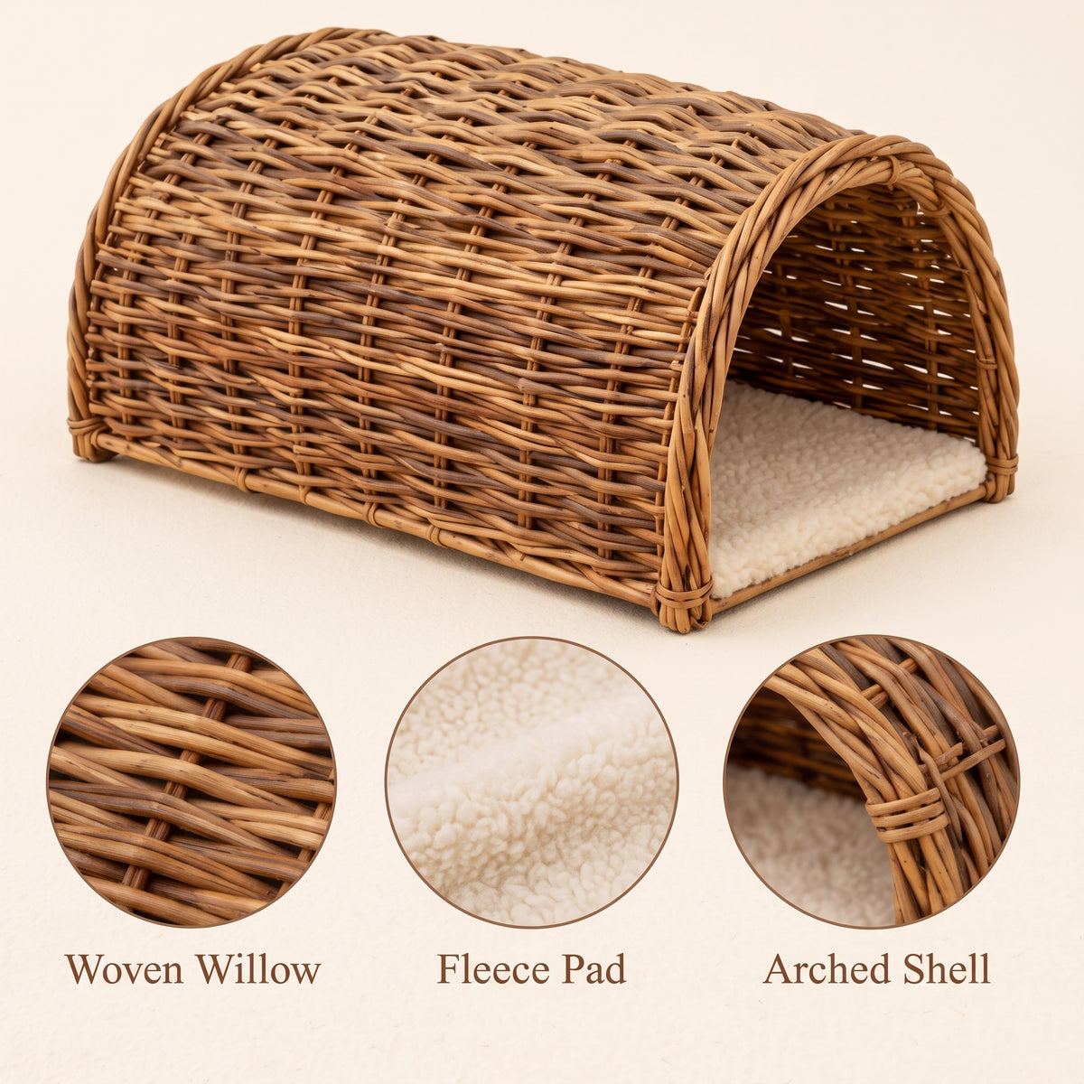 Tevqari™ Willow Guinea Pig Tunnel