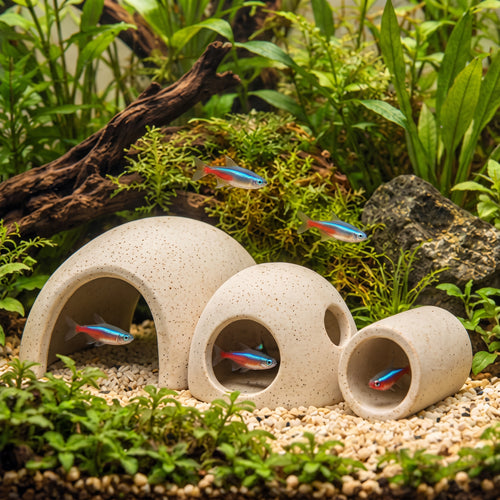 Tevqari™ Cove Aquarium Cave Trio