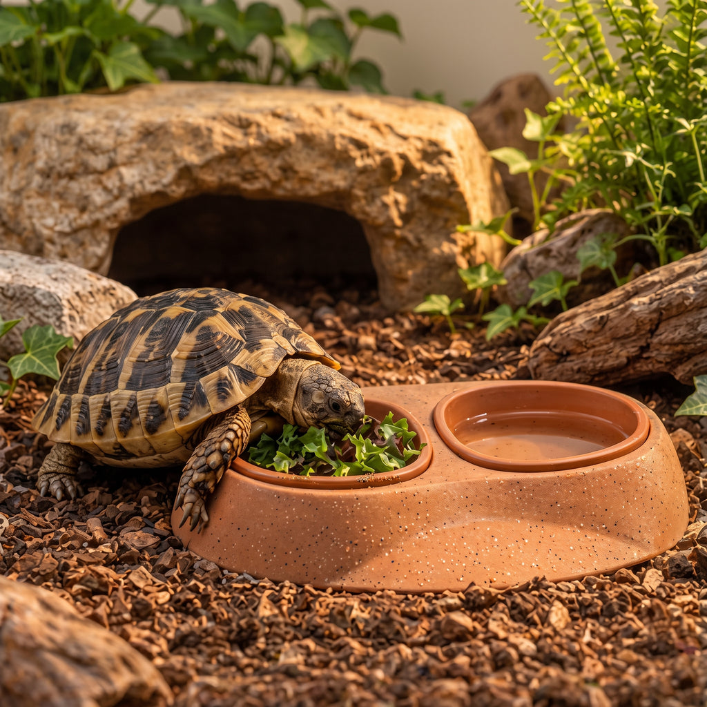 Tevqari™ Terra Tortoise Feeding Dish